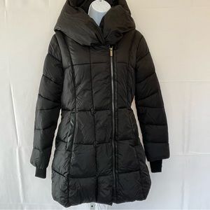 French Connection Quilted Asymmetrical Puffer Jacket
